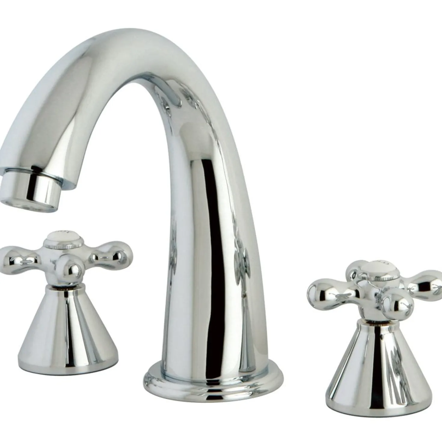 Kingston Brass Naples Two Handle Solid Brass Roman Tub Filler