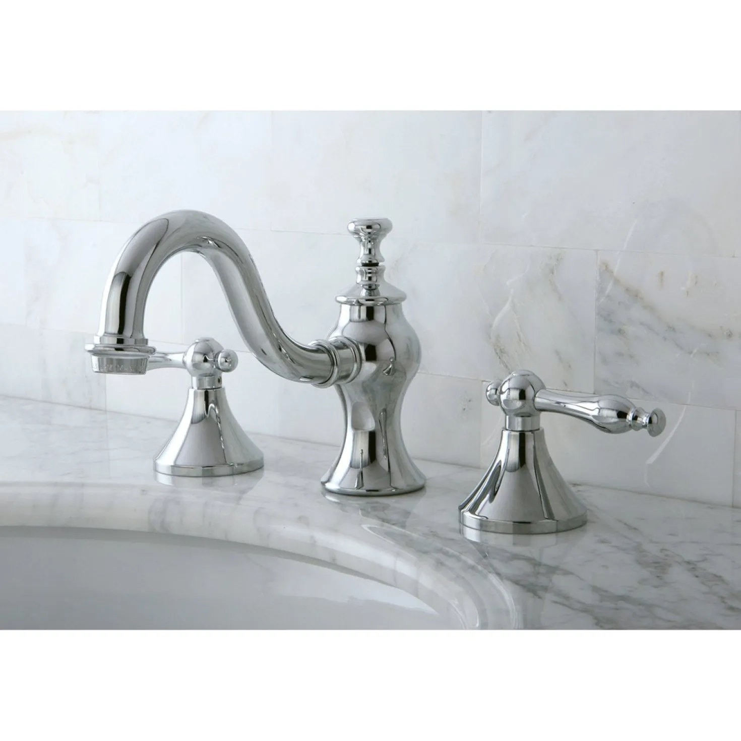 Kingston Brass Naples 8" Widespread Bathroom Faucet