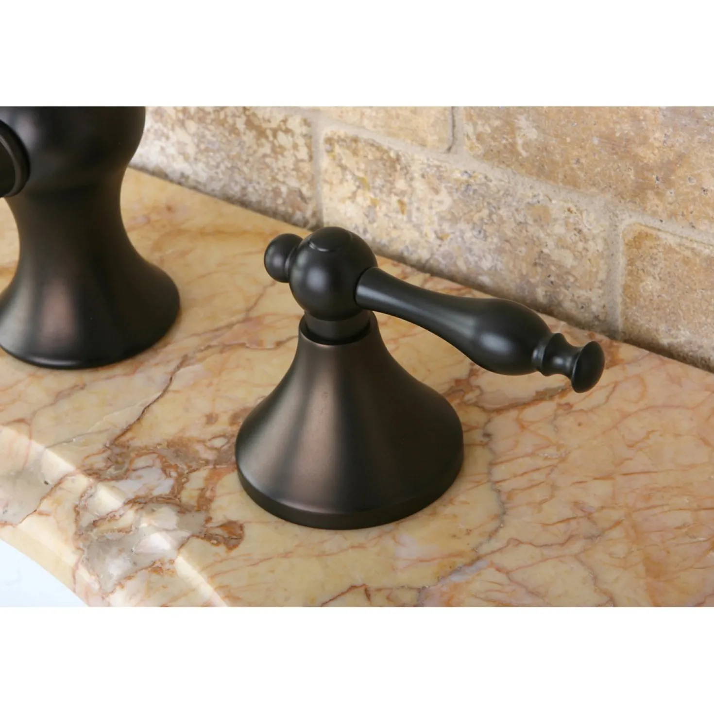 Kingston Brass Naples 8" Widespread Bathroom Faucet