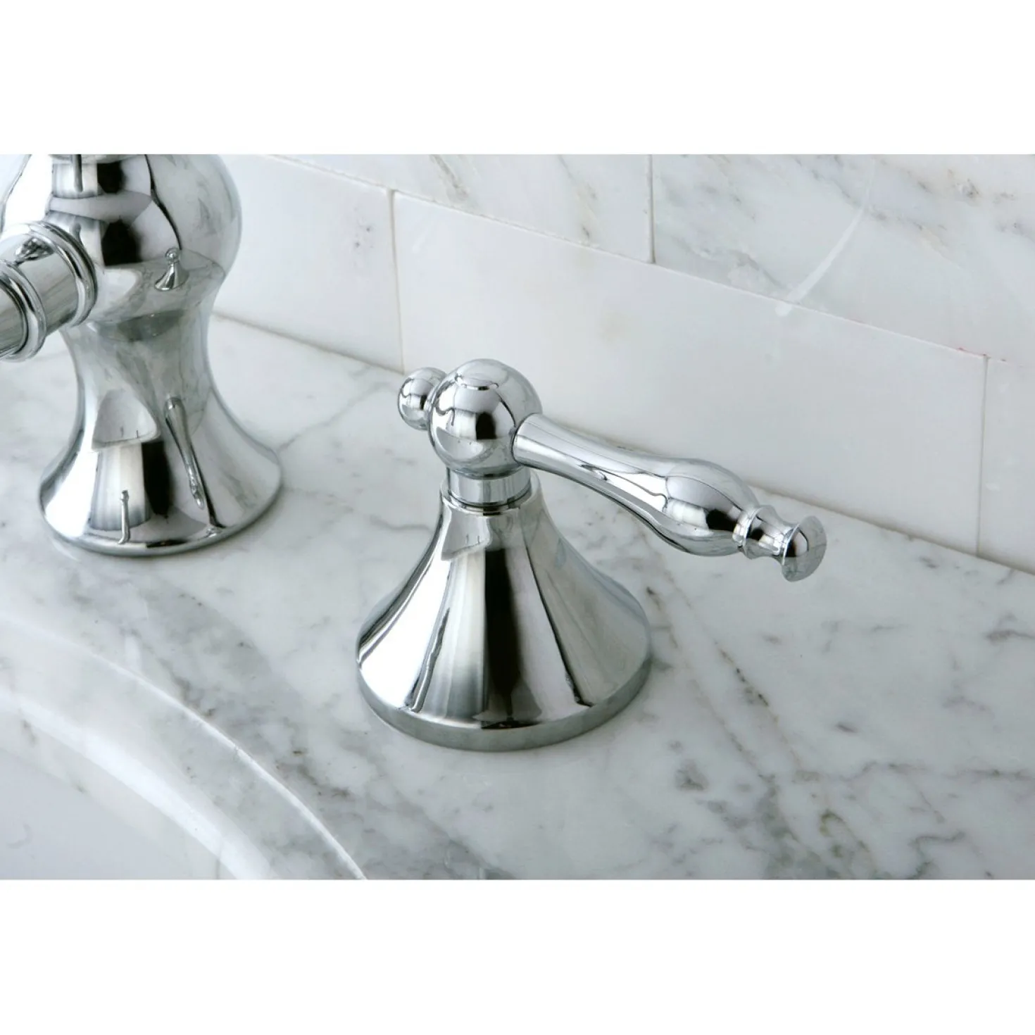 Kingston Brass Naples 8" Widespread Bathroom Faucet