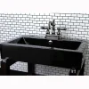 Kingston Brass NB1600AL Water Onyx 4 inch Centerset Lavatory Faucet with ABS/Brass Pop up Drain in Black Nickel