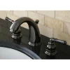 Kingston Brass NB980 Water Onyx Two Handle Widespread Lavatory Drain in Black Nickel