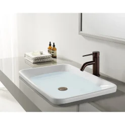 Kingston Brass New York Fauceture 4-Inch Center Single Handle Bathroom Faucet