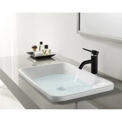 Kingston Brass New York Fauceture 4-Inch Center Single Handle Bathroom Faucet