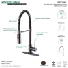 Kingston Brass New York Gourmetier Single-Handle Pull-Down Kitchen Faucet