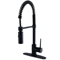Kingston Brass New York Gourmetier Single-Handle Pull-Down Kitchen Faucet