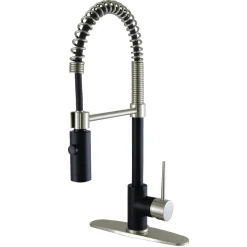 Kingston Brass New York Gourmetier Single-Handle Pull-Down Kitchen Faucet