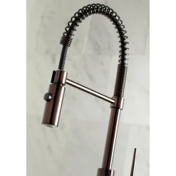Kingston Brass New York Gourmetier Single-Handle Pull-Down Kitchen Faucet