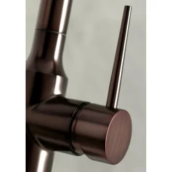 Kingston Brass New York Gourmetier Deck Mount Single-Handle Pull-Down Kitchen Faucet