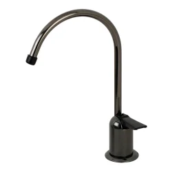Kingston Brass NK6190 Water Onyx Single-Handle Cold Water Filtration Faucet in Bright Black Stainless Steel