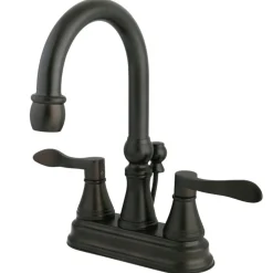 Kingston Brass NuFrench 4-Inch Centerset Bathroom Faucet