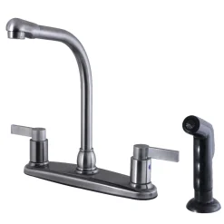 Kingston Brass NuvoFusion 8" Center High-Arch Kitchen Faucet