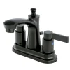 Kingston Brass NuvoFusion 4" Centerset Deck Mount Bathroom Faucet