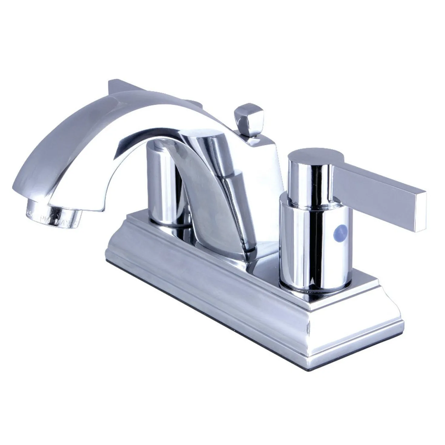 Kingston Brass NuvoFusion Fauceture 4-Inch Centerset Bathroom Faucet