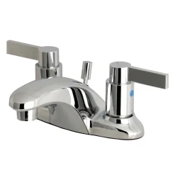 Kingston Brass NuvoFusion 2-Handle 4-Inch Centerset Bathroom Faucet