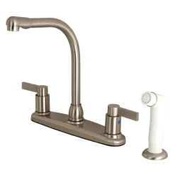 Kingston Brass NuvoFusion 8-Inch Center High-Arch Kitchen Faucet
