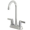 Kingston Brass NuvoFusion 4-Inch Centerset High-Arch Bar Faucet