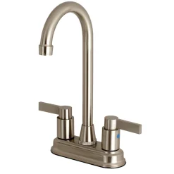Kingston Brass NuvoFusion 4-Inch Centerset High-Arch Bar Faucet