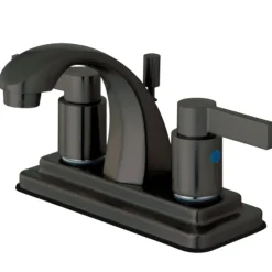 Kingston Brass NuvoFusion 4-Inch Centerset 2-Handle Bathroom Faucet