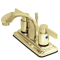 Kingston Brass NuvoFusion 4-Inch Centerset 2-Handle Bathroom Faucet