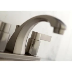 Kingston Brass NuvoFusion 4-Inch Centerset 2-Handle Bathroom Faucet