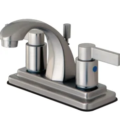 Kingston Brass NuvoFusion 4-Inch Centerset 2-Handle Bathroom Faucet