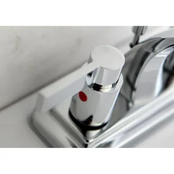 Kingston Brass NuvoFusion 4-Inch Centerset 2-Handle Bathroom Faucet