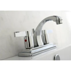 Kingston Brass NuvoFusion 4-Inch Centerset 2-Handle Bathroom Faucet