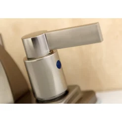 Kingston Brass NuvoFusion 4-Inch Centerset 2-Handle Bathroom Faucet