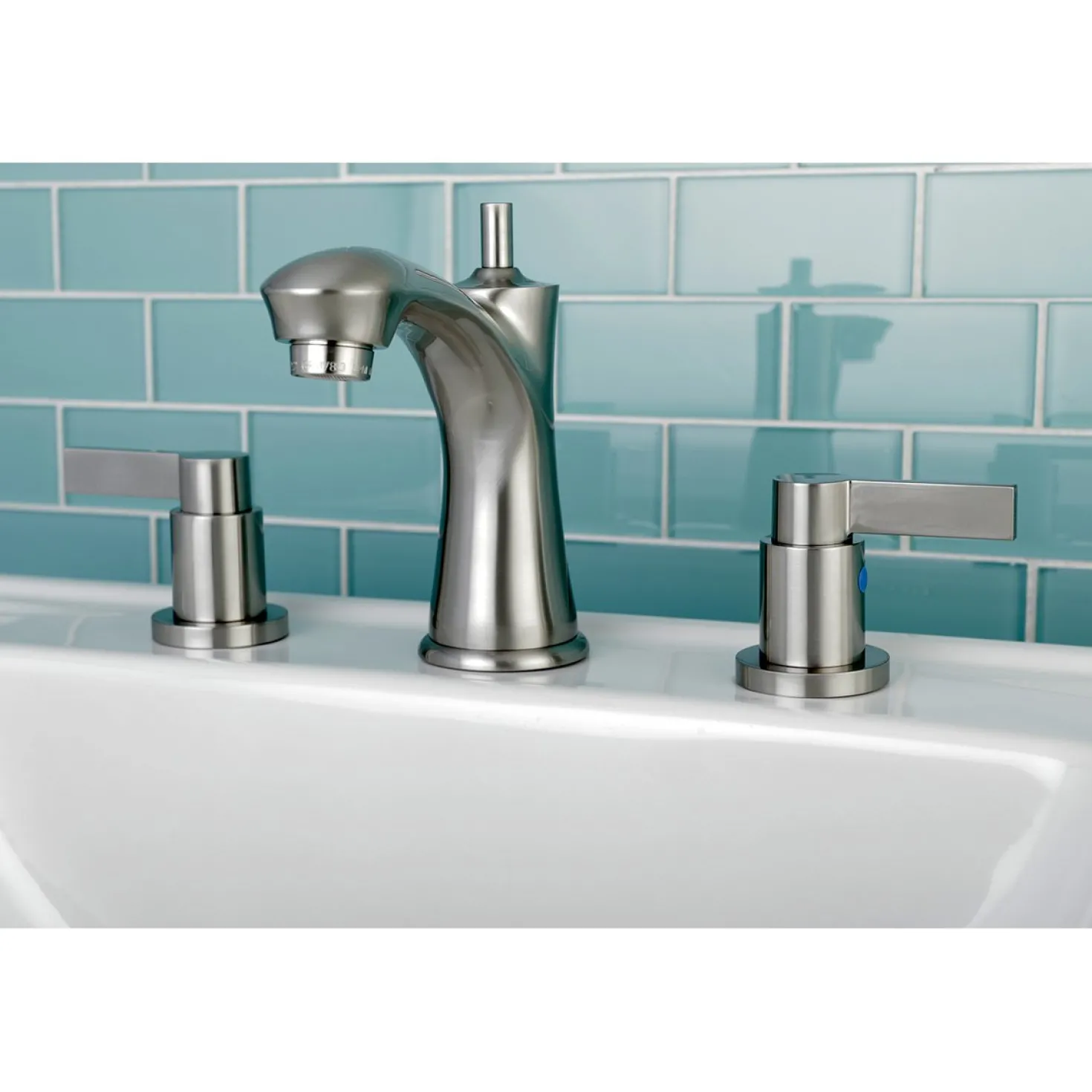 Kingston Brass NuvoFusion 8-Inch Widespread Bathroom Faucet