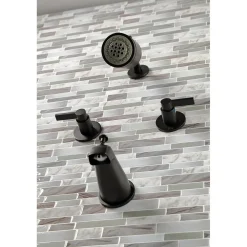 Kingston Brass NuvoFusion Two-Handle Tub and Shower Faucet
