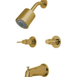 Kingston Brass NuvoFusion Two-Handle Tub and Shower Faucet