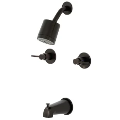 Kingston Brass NuvoFusion Two-Handle Tub and Shower Faucet