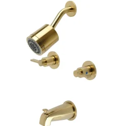 Kingston Brass NuvoFusion Two-Handle Tub and Shower Faucet