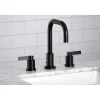 Kingston Brass NuvoFusion Widespread Bathroom Faucet with Brass Pop-Up
