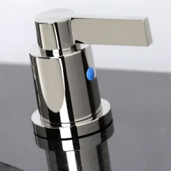 Kingston Brass NuvoFusion Widespread Bathroom Faucet with Brass Pop-Up