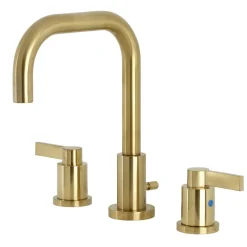 Kingston Brass NuvoFusion Widespread Bathroom Faucet with Brass Pop-Up