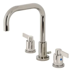 Kingston Brass NuvoFusion Widespread Bathroom Faucet with Brass Pop-Up