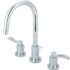 Kingston Brass NuWave Deck Mount 8-Inch Widespread Bathroom Faucet