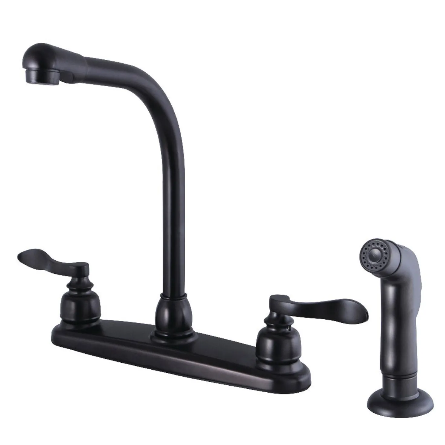 Kingston Brass NuWave French 8-Inch Center High-Arch Kitchen Faucet