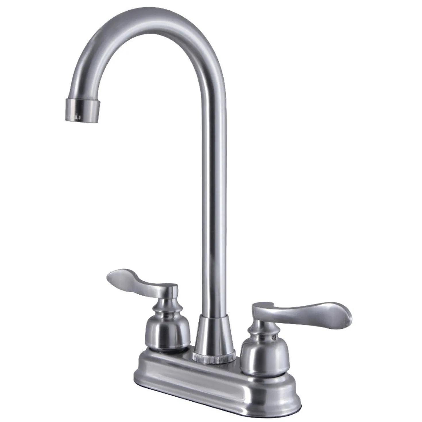 Kingston Brass NuWave French 4-Inch Centerset High-Arch Bar Faucet