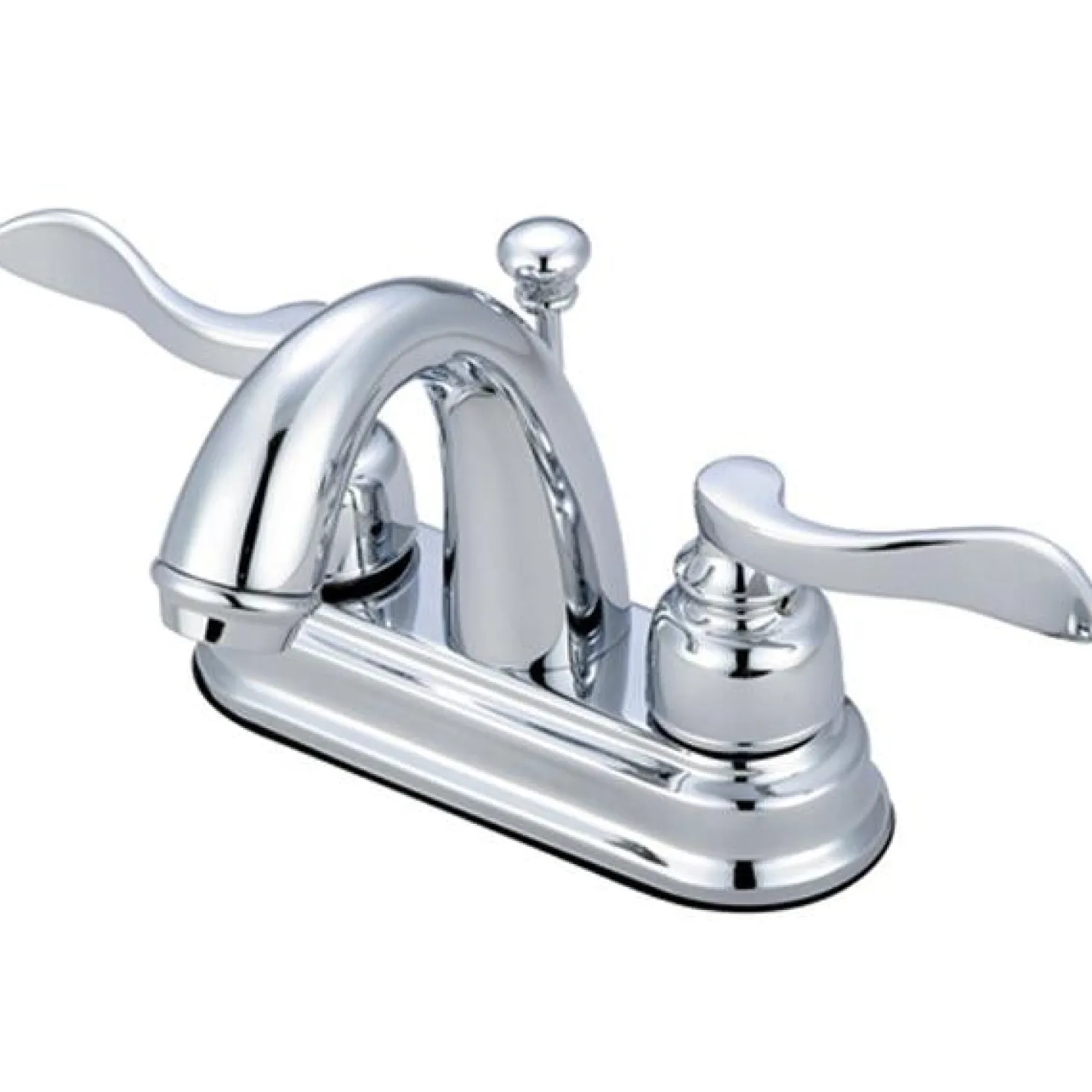 Kingston Brass NuWave French 4" Centerset Lavatory Faucet with ABS/Brass Pop-up