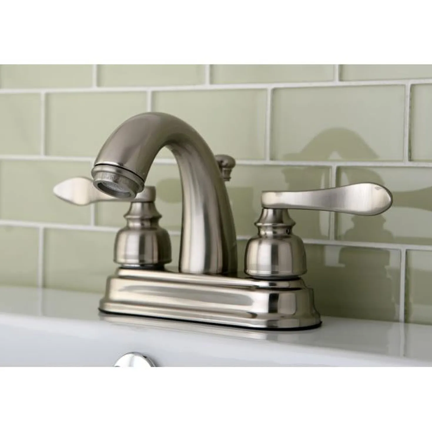 Kingston Brass NuWave French 4" Centerset Lavatory Faucet with ABS/Brass Pop-up