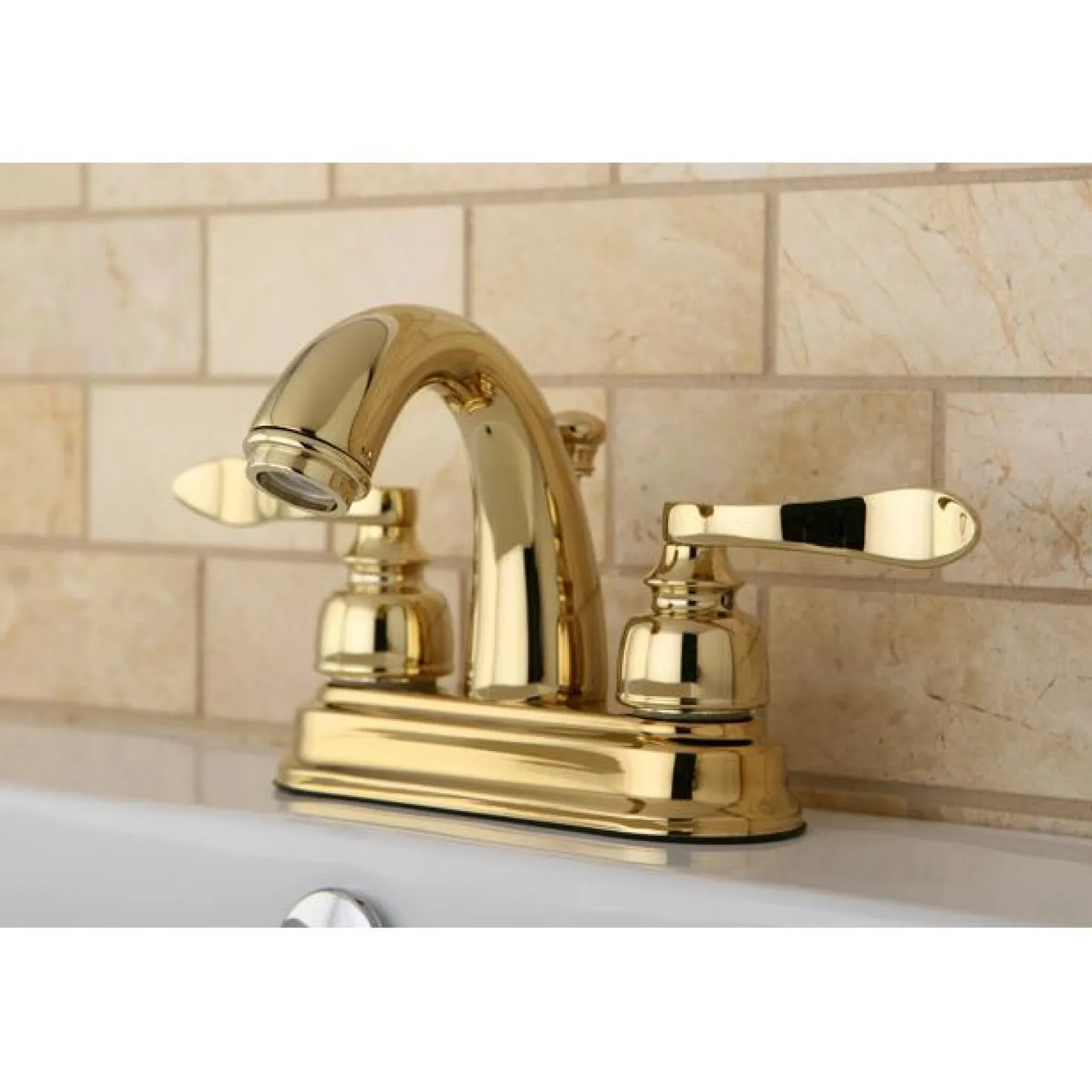 Kingston Brass NuWave French 4" Centerset Lavatory Faucet with ABS/Brass Pop-up