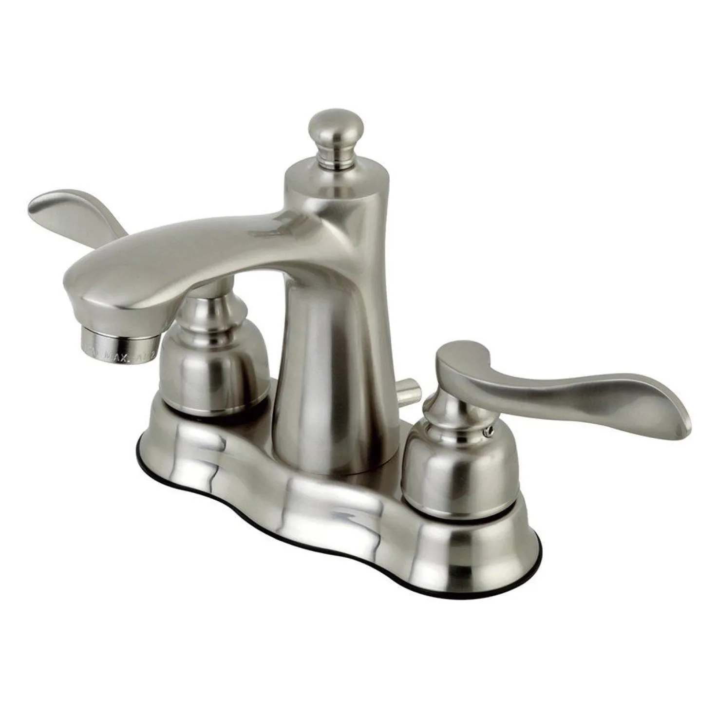 Kingston Brass NuWave French 4-Inch Centerset Deck Mount Bathroom Faucet