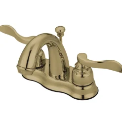 Kingston Brass NuWave French 4-Inch Centerset 2-Handle Bathroom Faucet