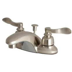 Kingston Brass NuWave French 4" Centerset Deck Mount Bathroom Faucet