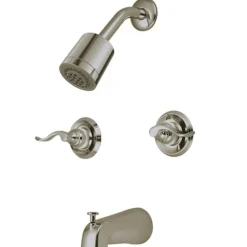 Kingston Brass NuWave French Tub and Shower Faucet with Two Handle