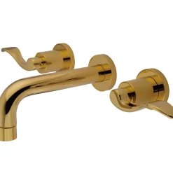 Kingston Brass NuWave 2-Handle Wall Mount Bathroom Faucet