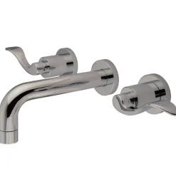Kingston Brass NuWave 2-Handle Wall Mount Bathroom Faucet